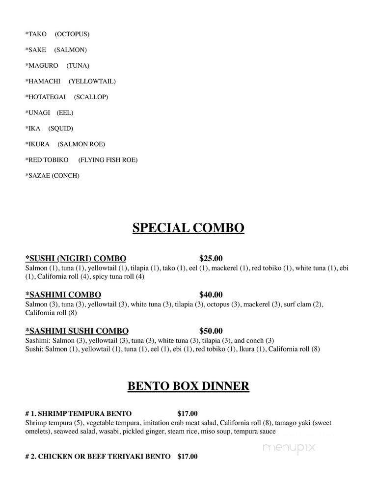 Menu page 2