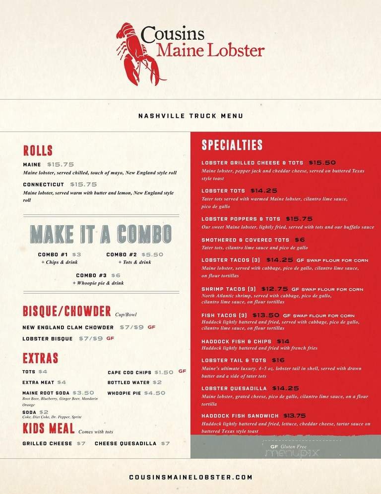 Menu page 1