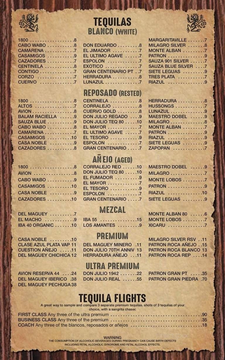 Menu page 2