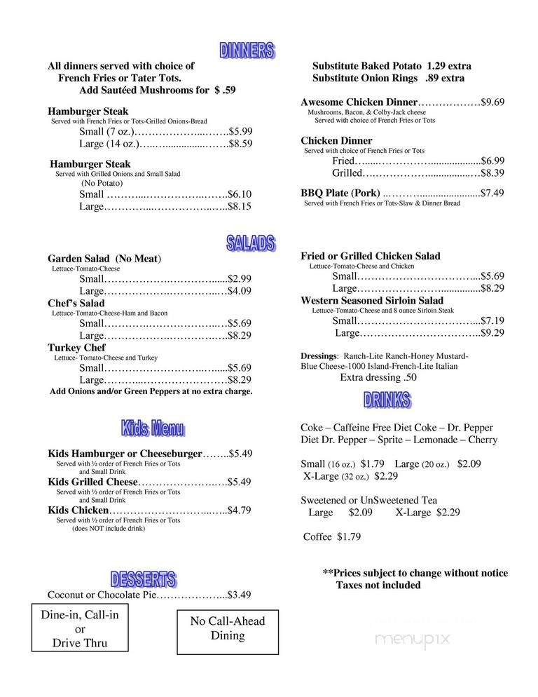 Menu page 2