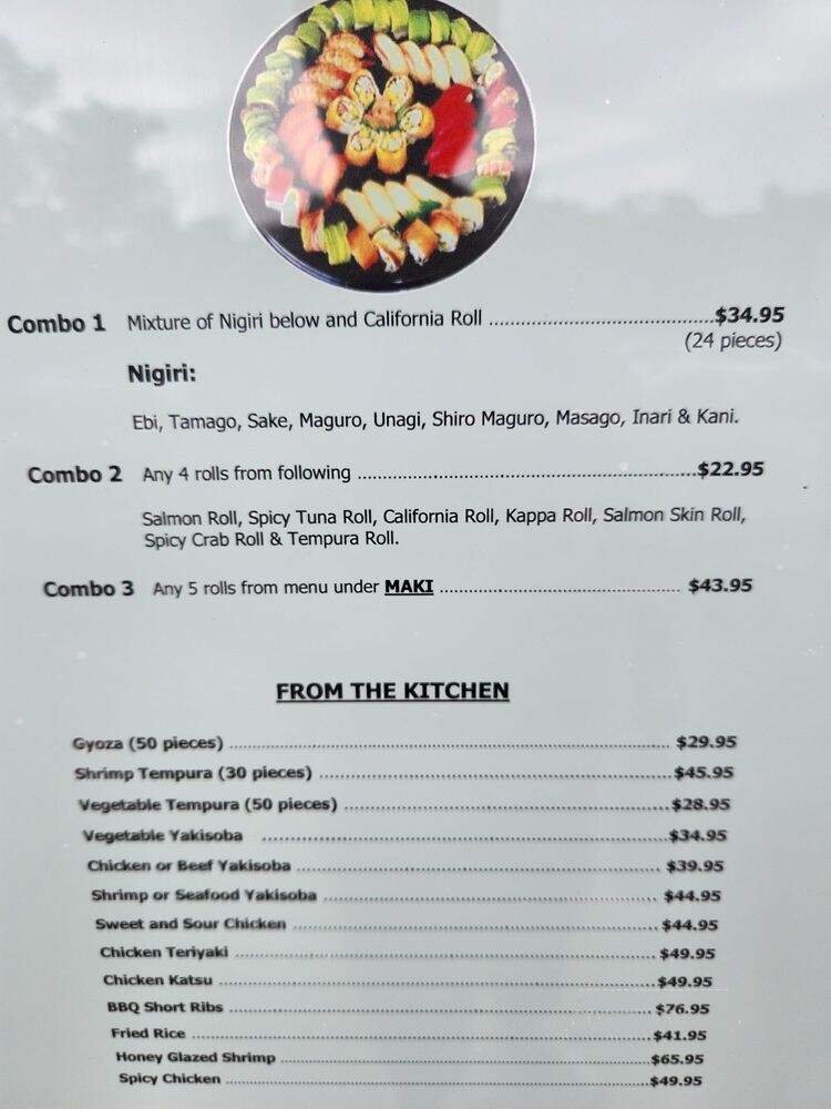 Menu page 1