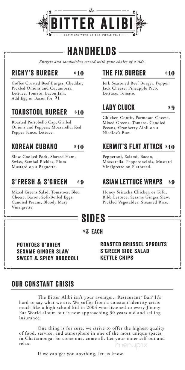 Menu page 1