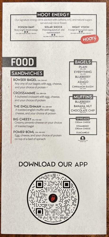 Menu page 1