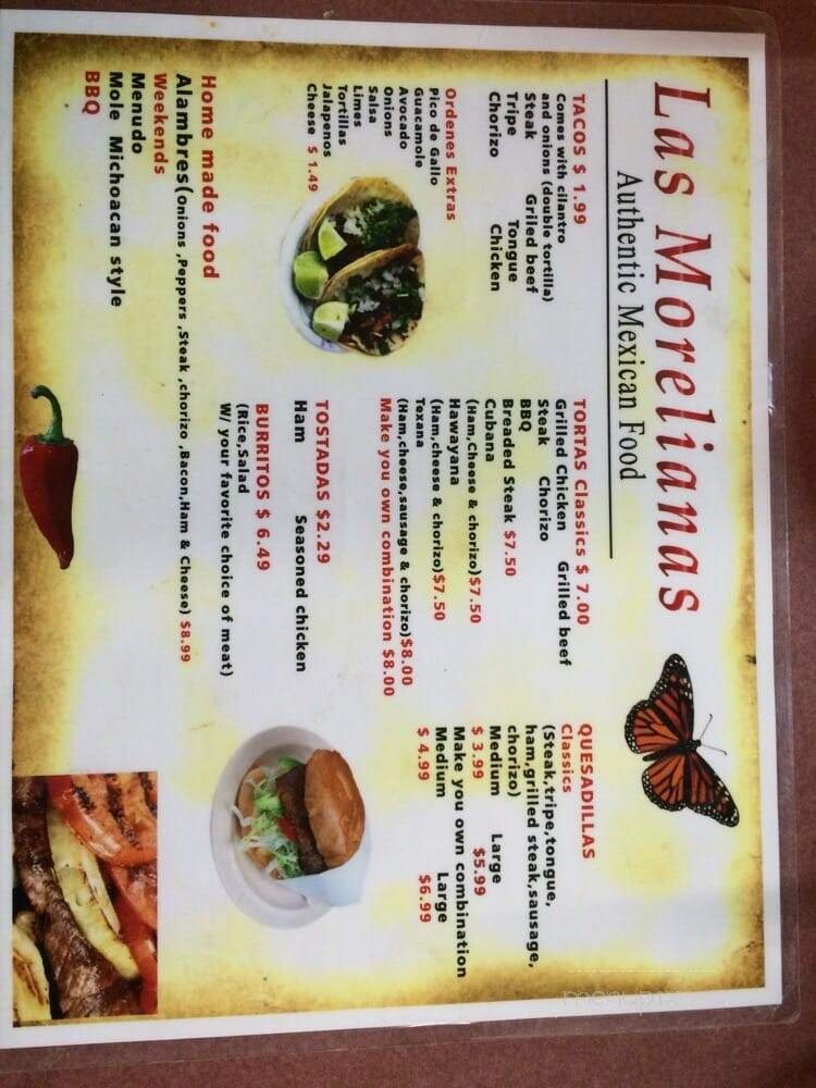 Menu page 1