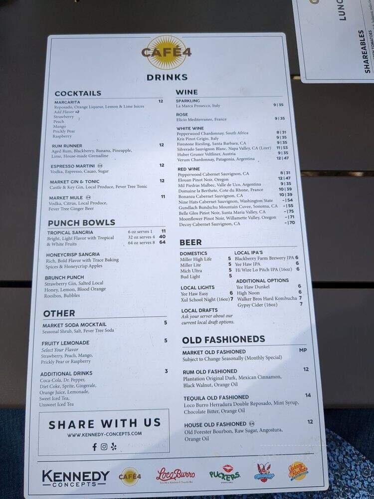 Menu page 1