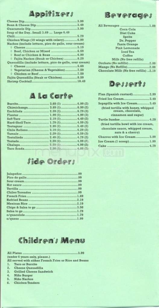 Menu page 2