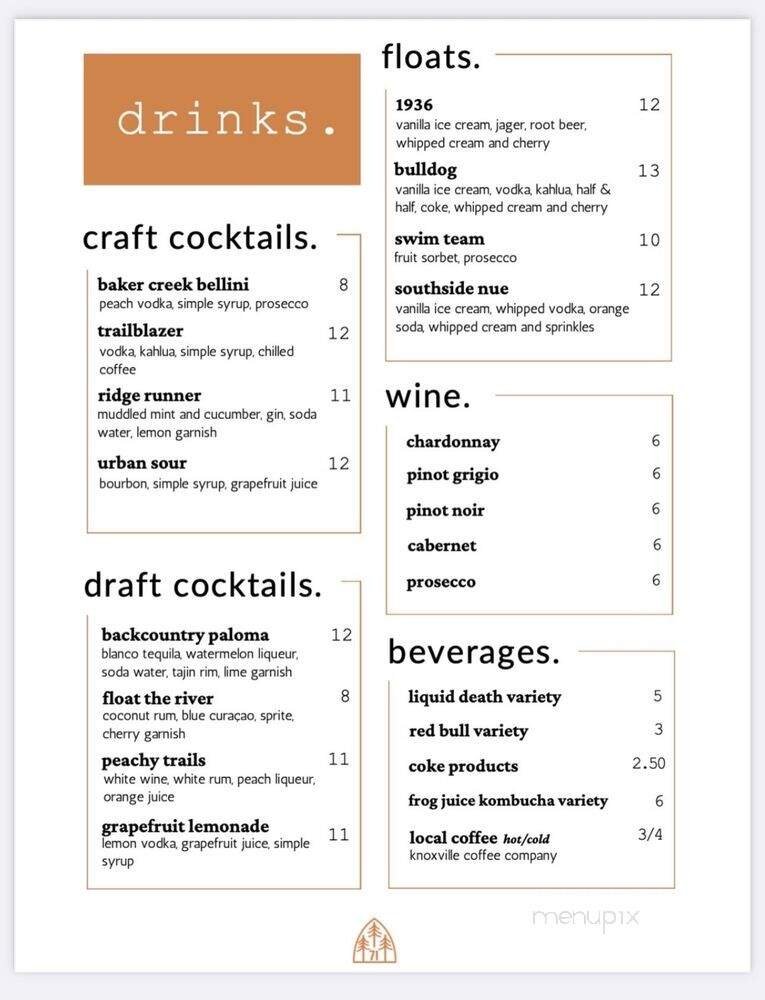 Menu page 1