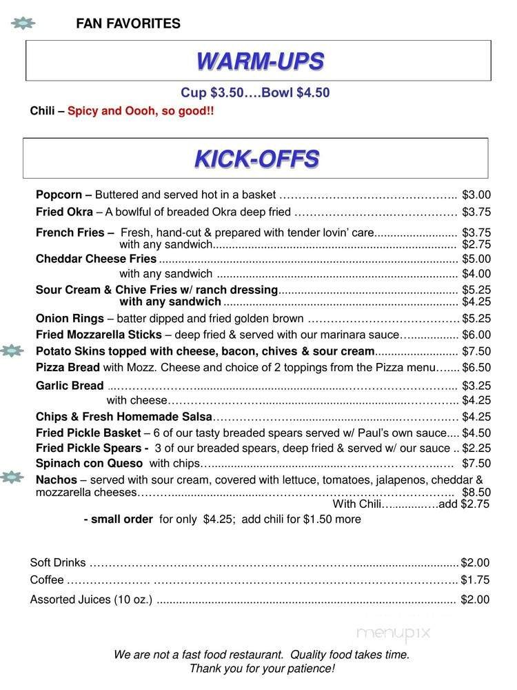Menu page 2