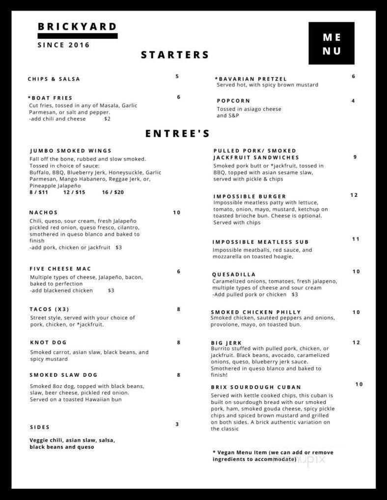 Menu page 1