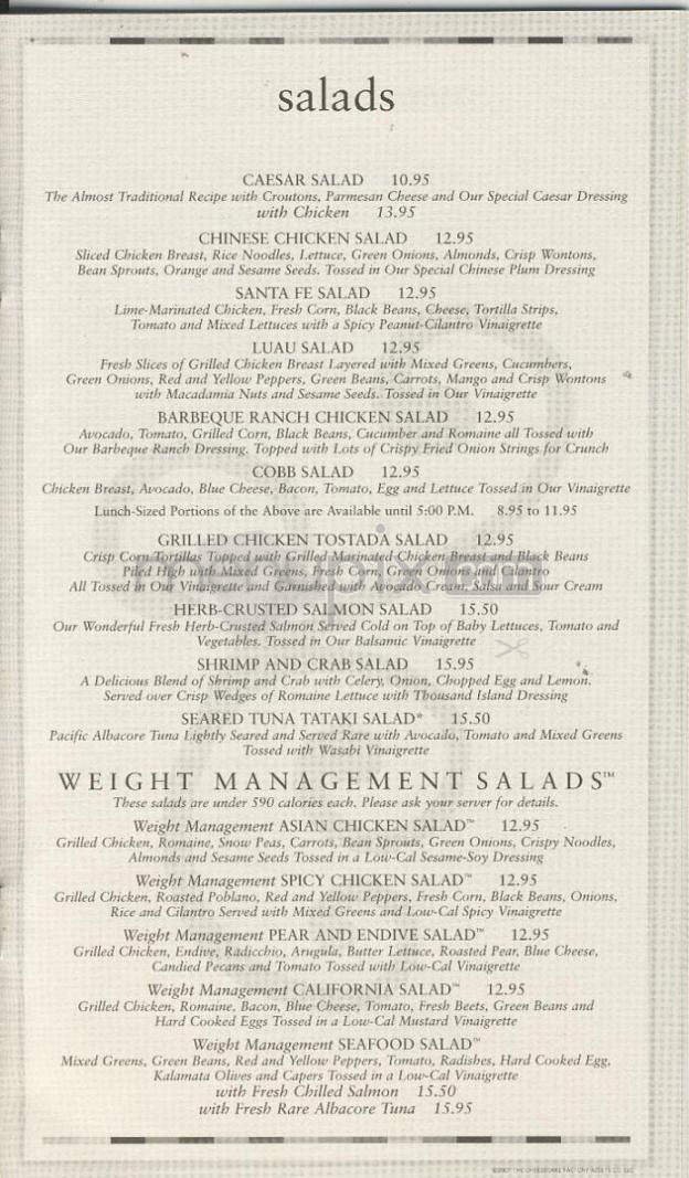 Menu page 10