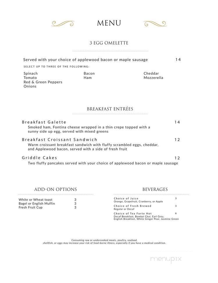Menu page 1