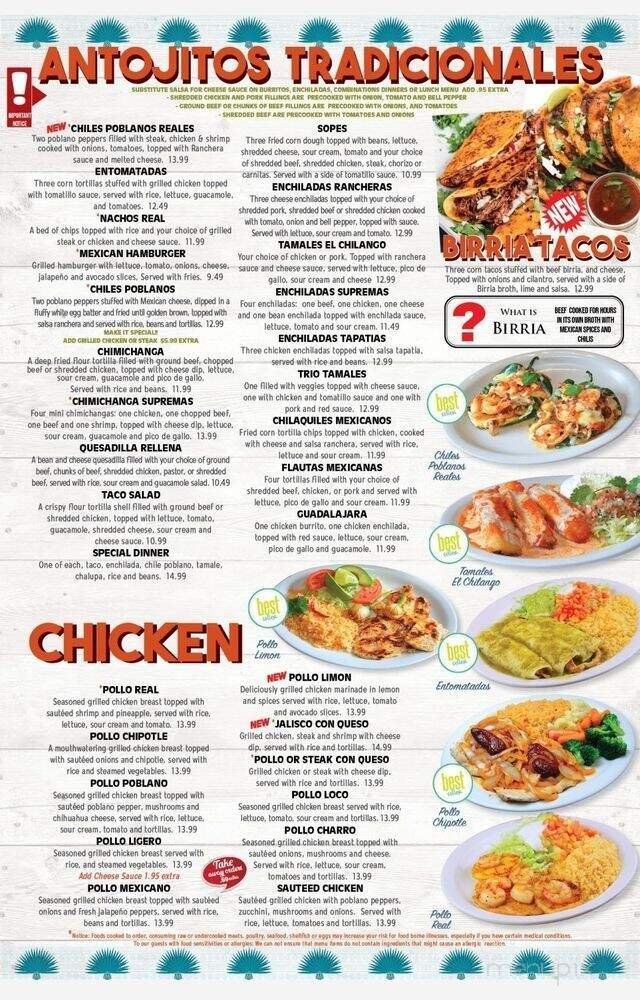 Menu page 1