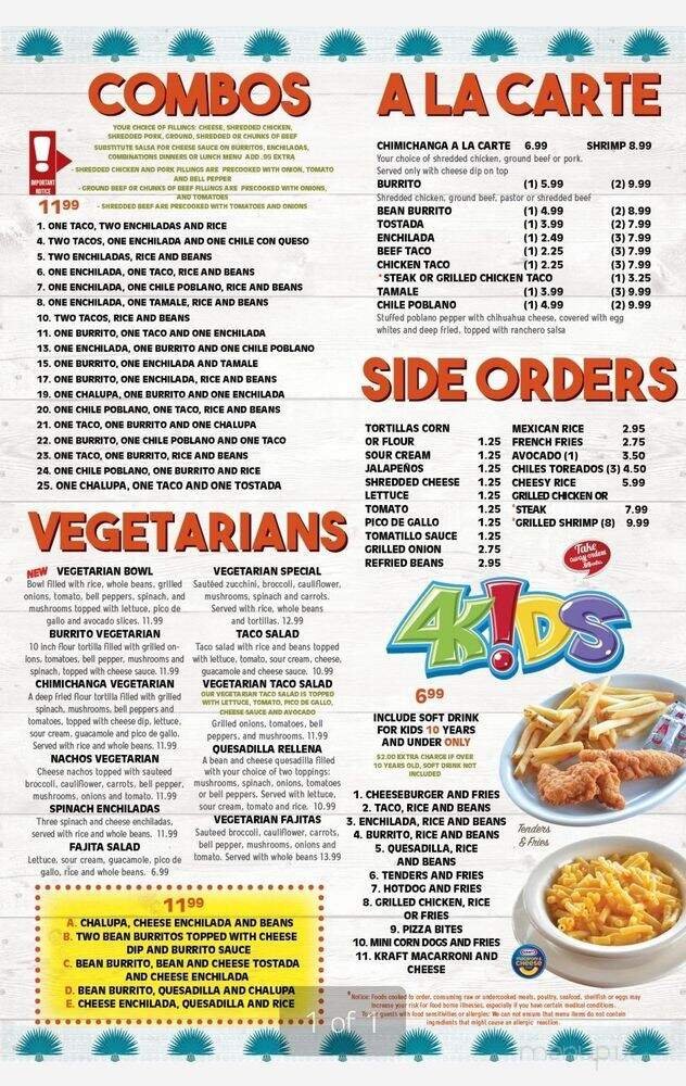 Menu page 2
