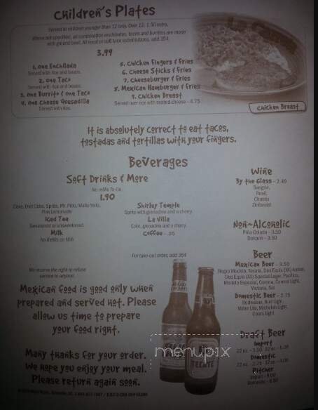 Menu page 2