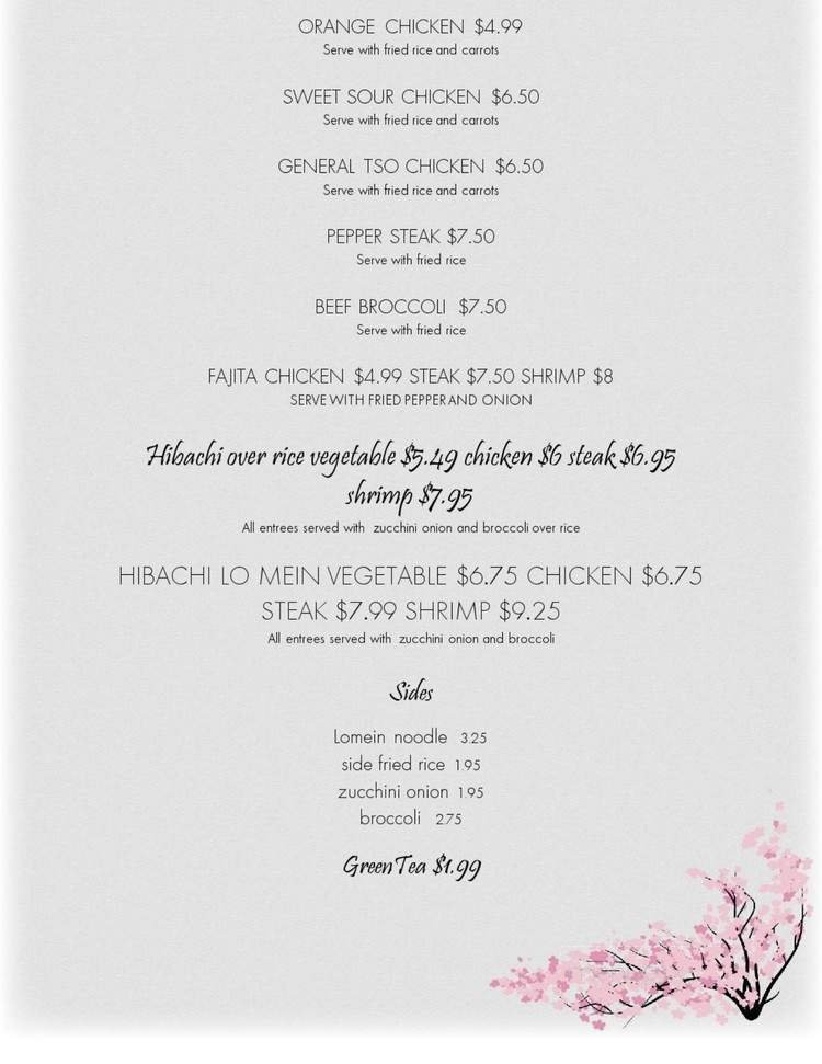 Menu page 1