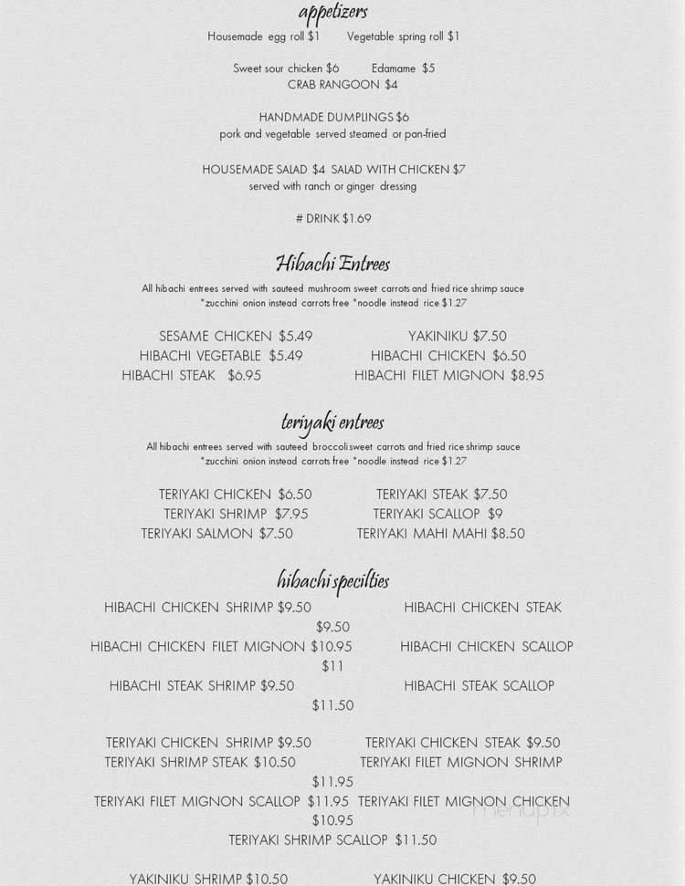 Menu page 2
