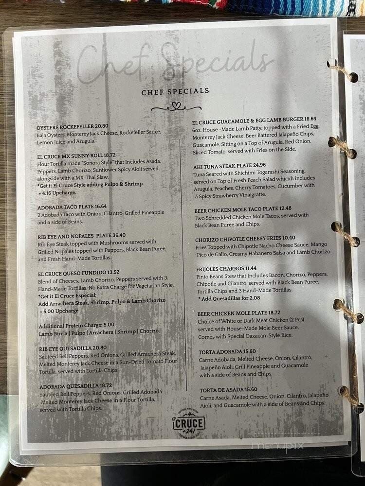 Menu page 2