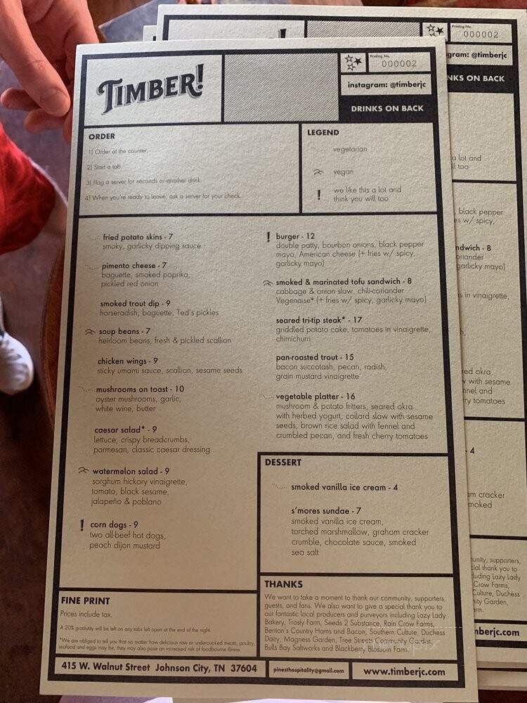 Menu page 1