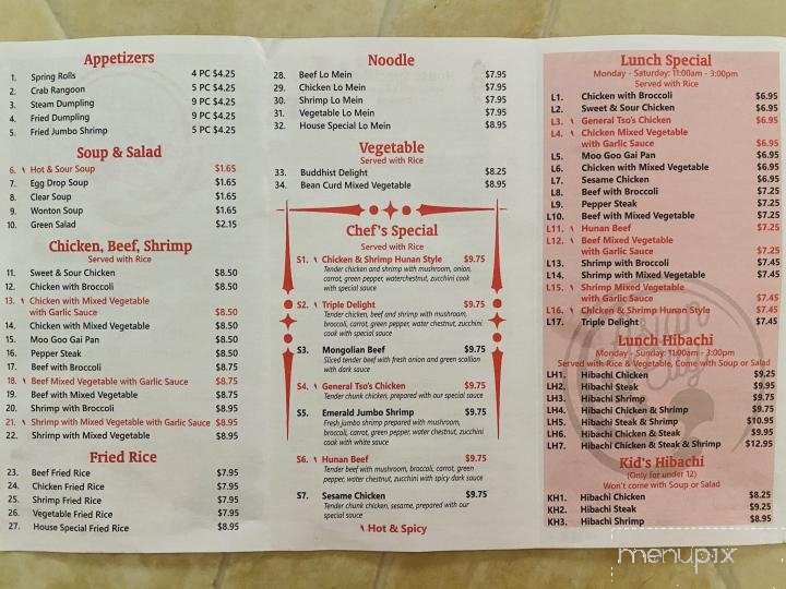 Menu page 2