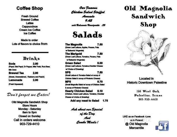 Menu page 1