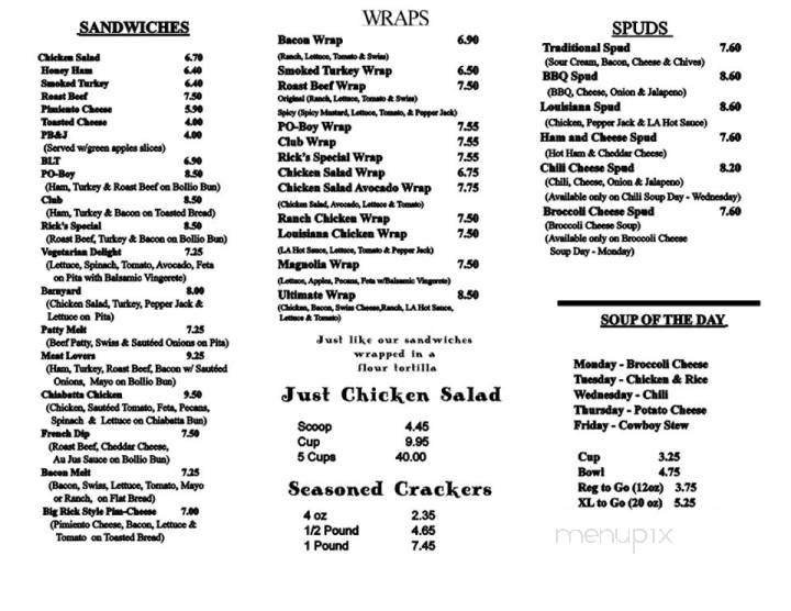 Menu page 2
