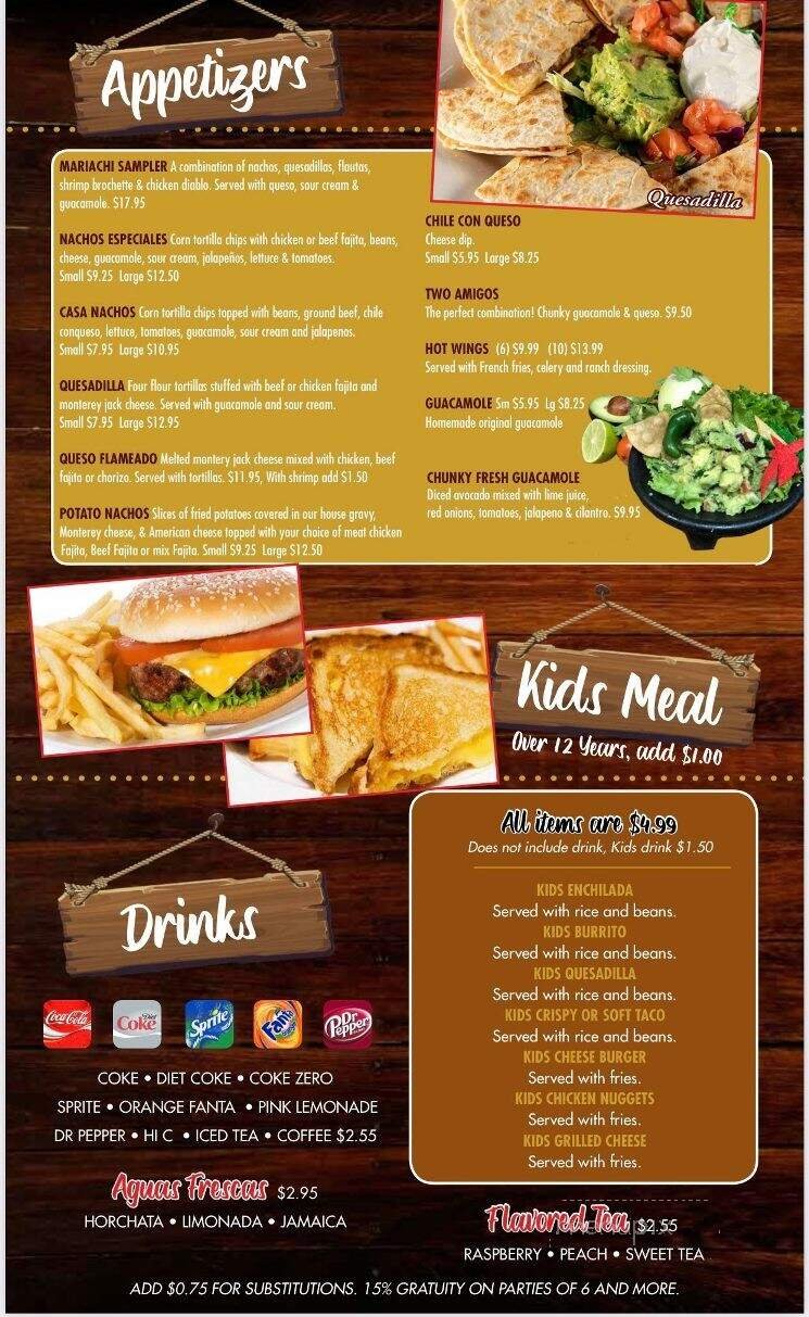 Menu page 1