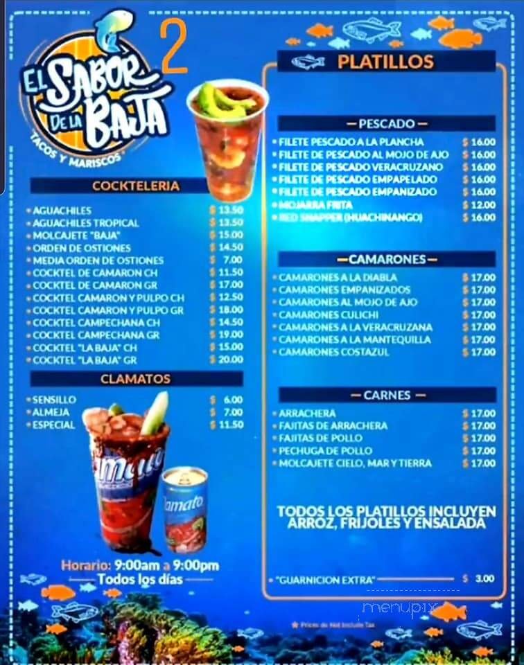 Menu page 2