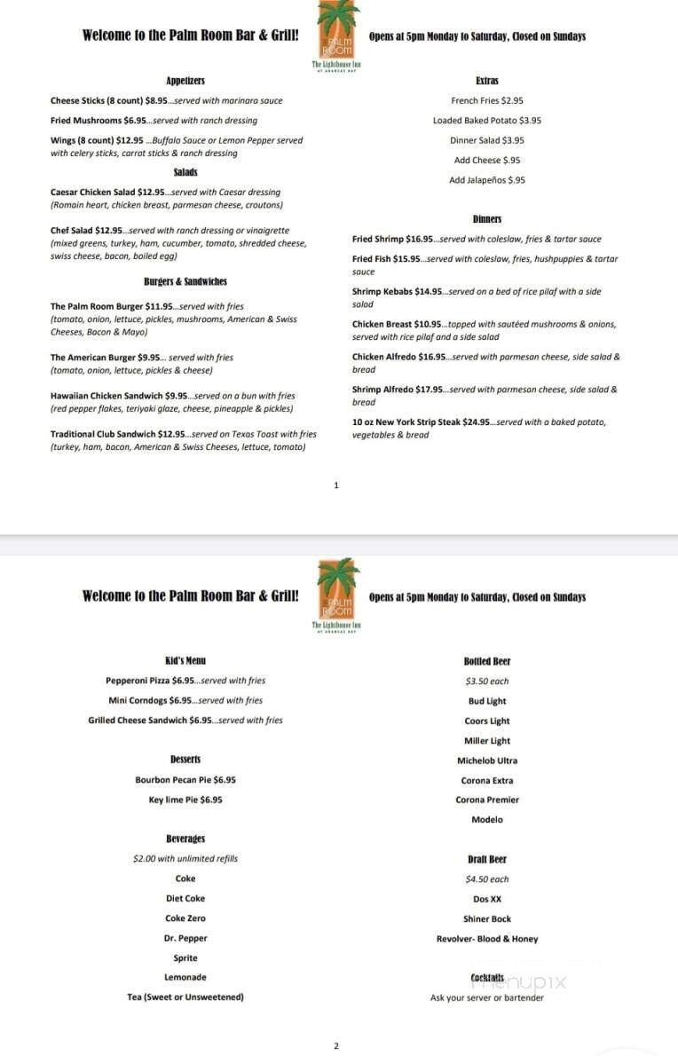 Menu page 1