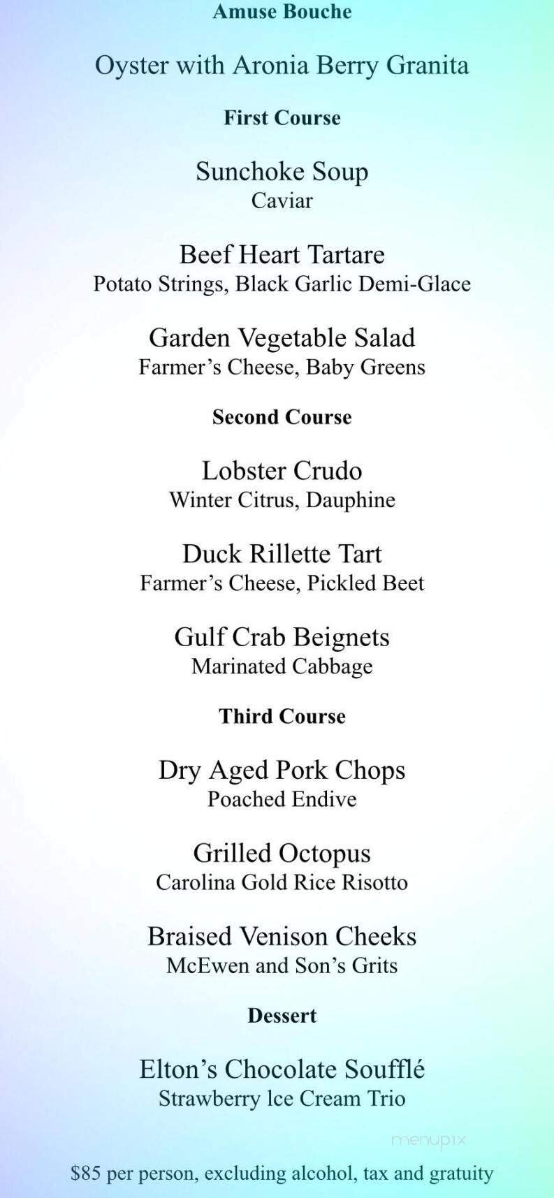 Menu page 2