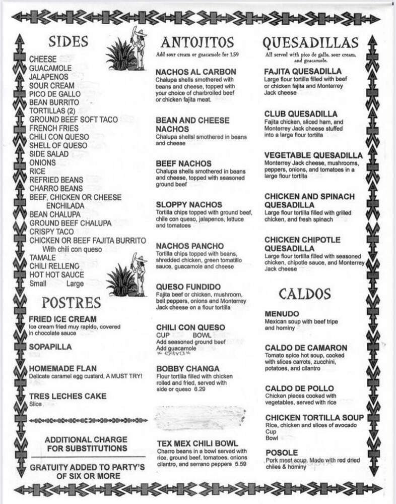 Menu page 2