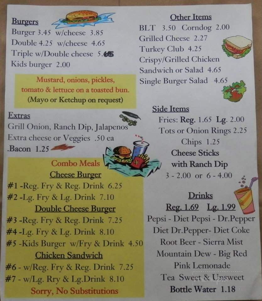 Menu page 1