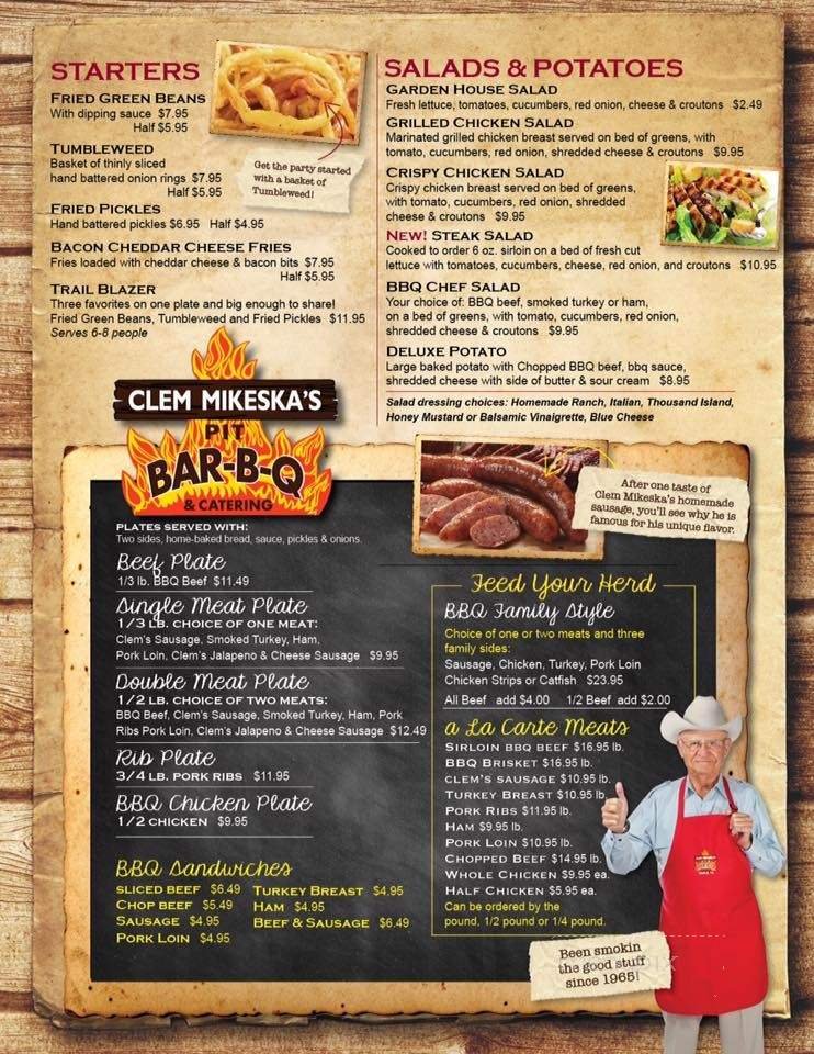 Menu page 1