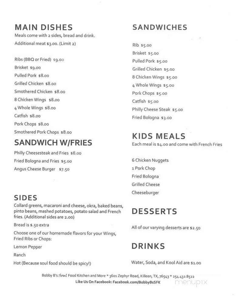 Menu page 2