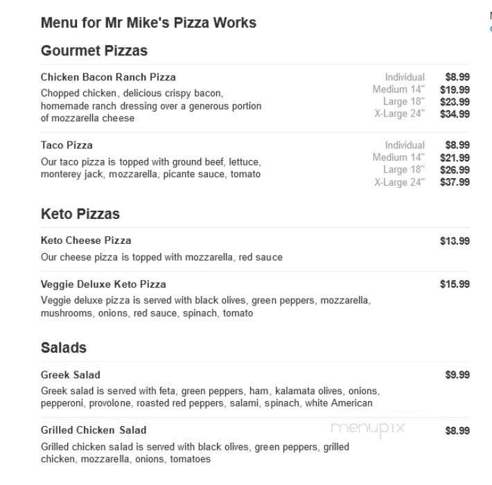 Menu page 1