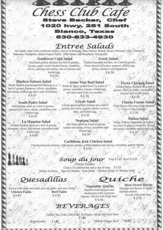 Menu page 1