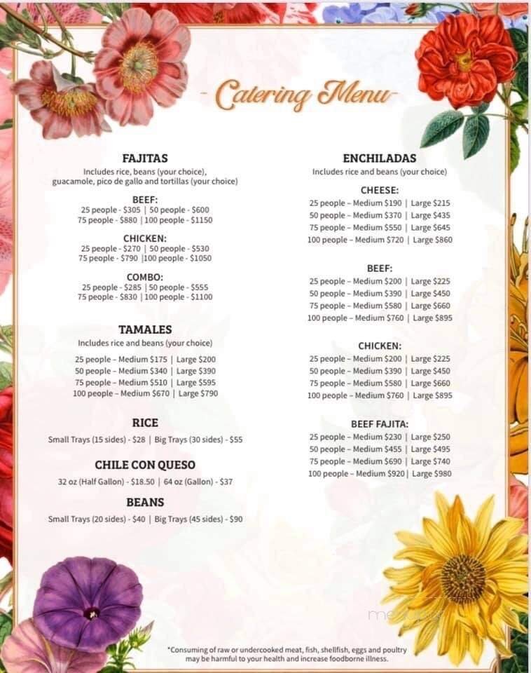 Menu page 1
