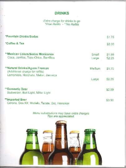 Menu page 2