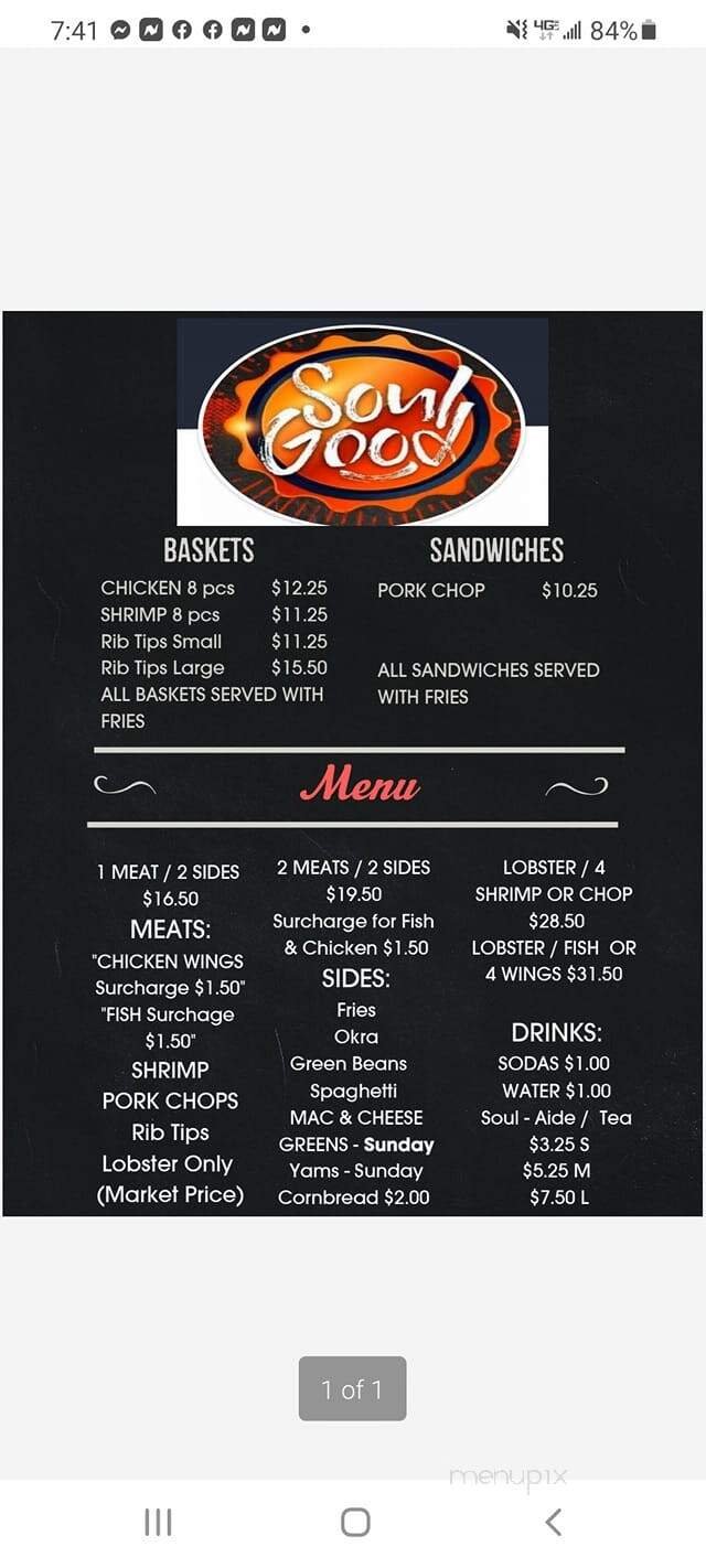 Menu page 2