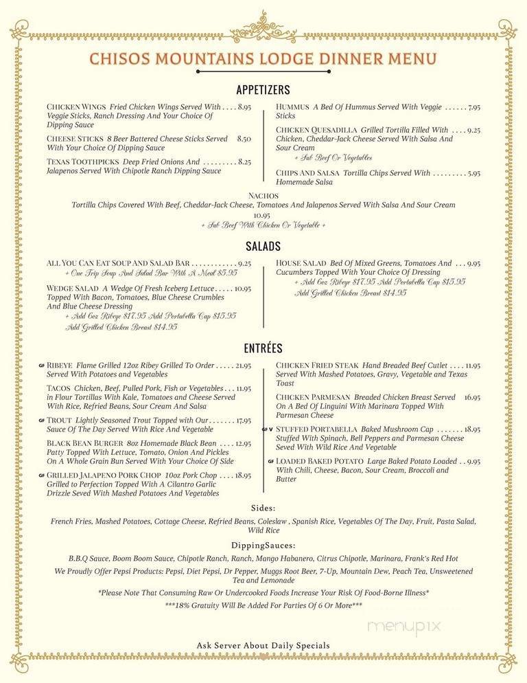 Menu page 2
