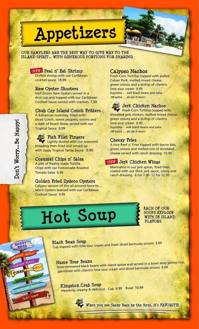 Menu page 2