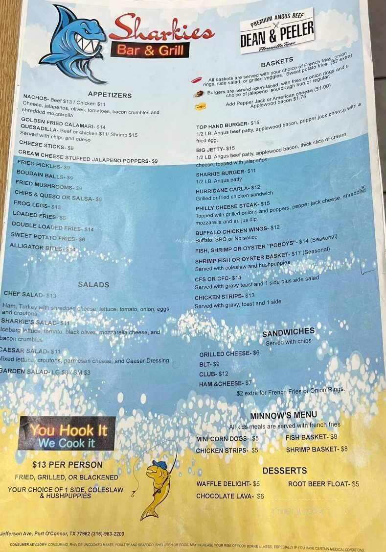 Menu page 1