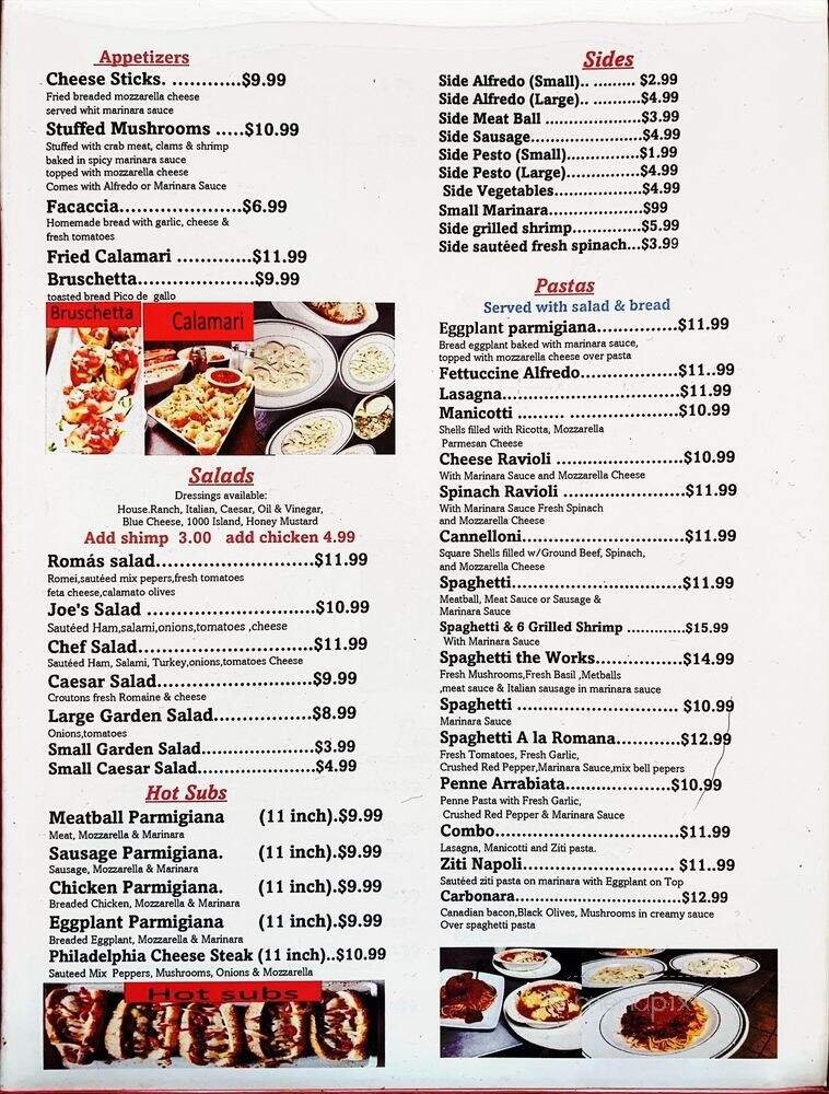 Menu page 2