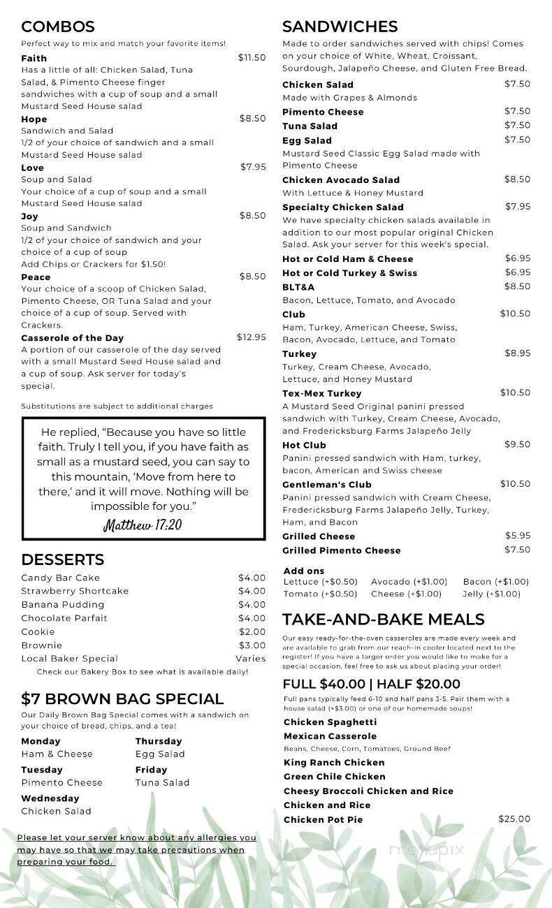 Menu page 2