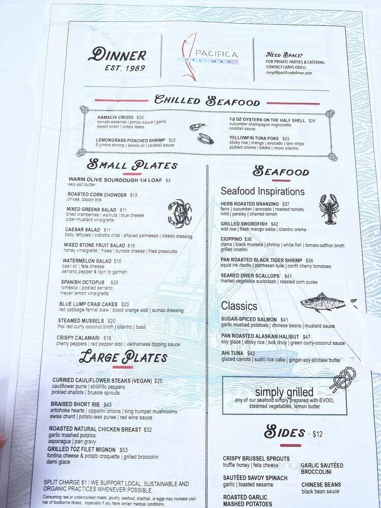 Menu page 1