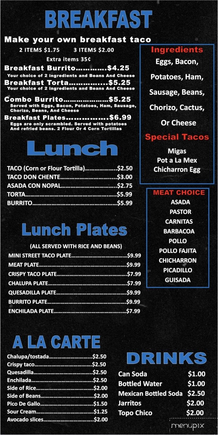 Menu page 2