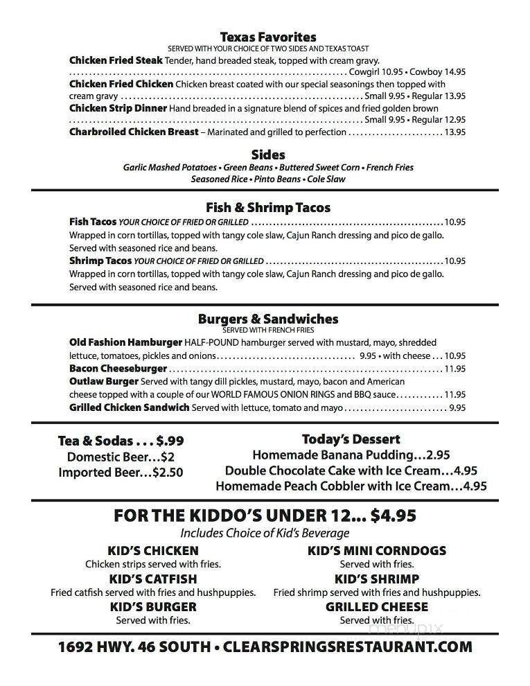 Menu page 2