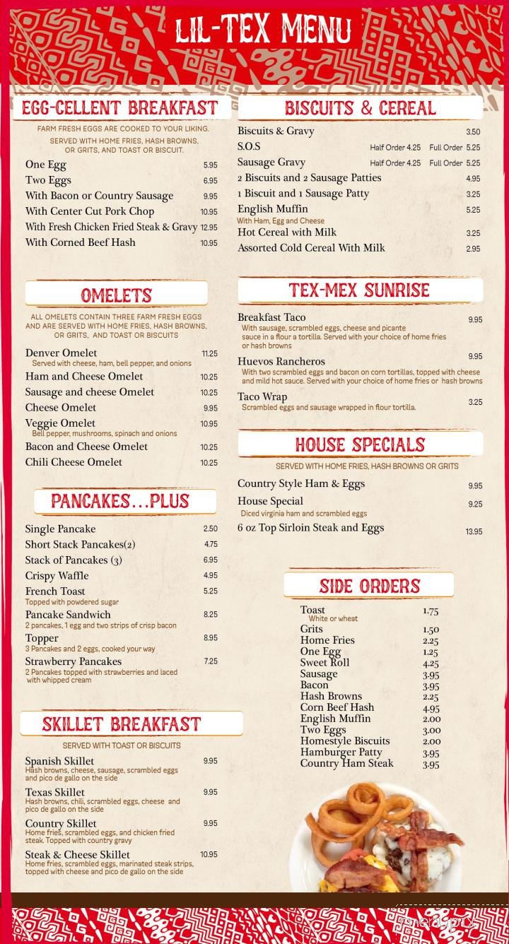 Menu page 1