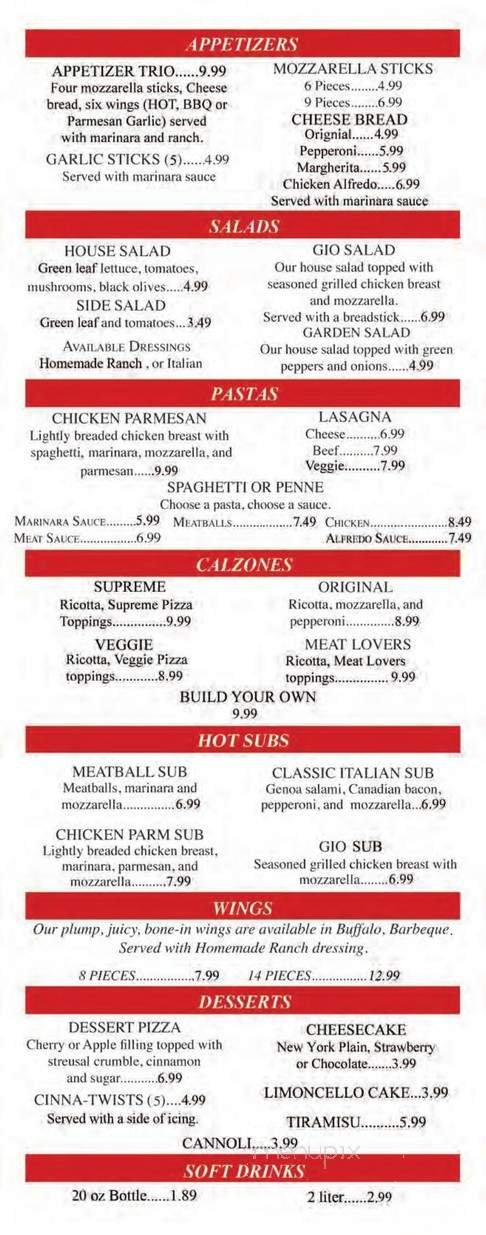 Menu page 2