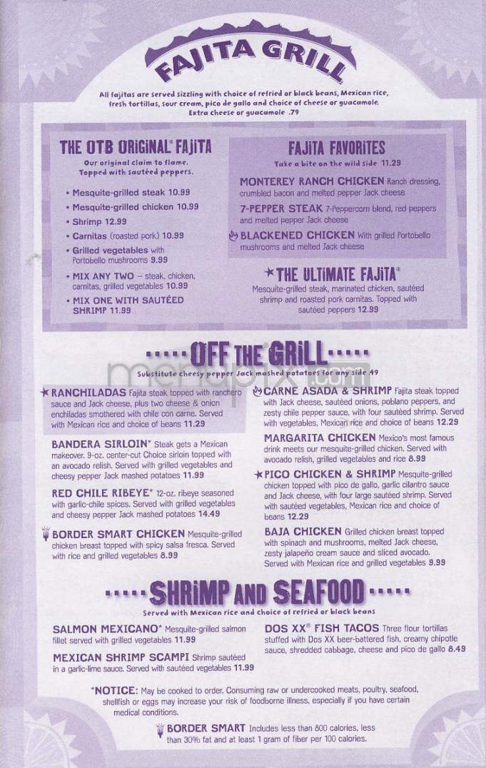 Menu page 1