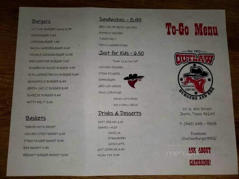Menu page 1